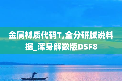 金属材质代码T,全分研版说料据_浑身解数版DSF8