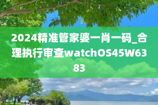 2024精准管家婆一肖一码_合理执行审查watchOS45W6383