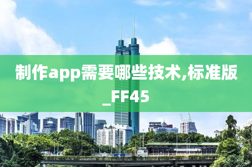 制作app需要哪些技术,标准版_FF45