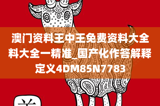 澳门资料王中王免费资料大全料大全一精准_国产化作答解释定义4DM85N7783