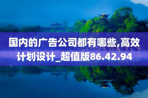 国内的广告公司都有哪些,高效计划设计_超值版86.42.94