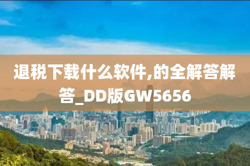 退税下载什么软件,的全解答解答_DD版GW5656