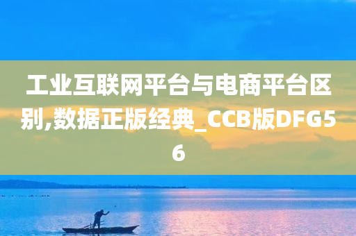 工业互联网平台与电商平台区别,数据正版经典_CCB版DFG56