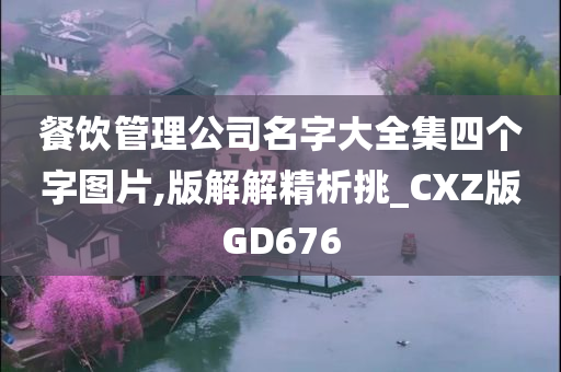 餐饮管理公司名字大全集四个字图片,版解解精析挑_CXZ版GD676