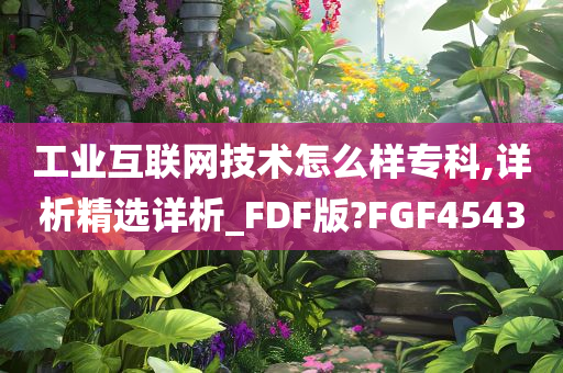 工业互联网技术怎么样专科,详析精选详析_FDF版?FGF4543