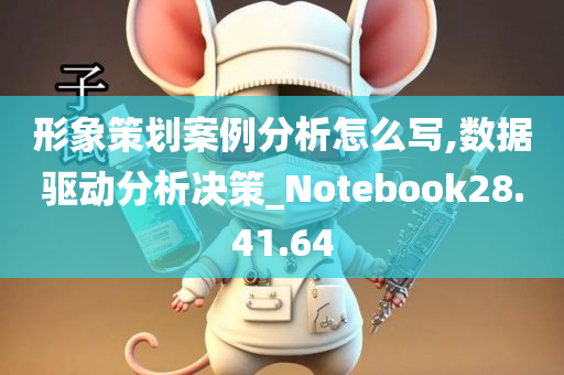 形象策划案例分析怎么写,数据驱动分析决策_Notebook28.41.64