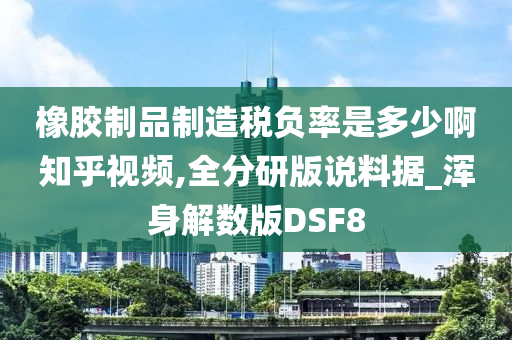 橡胶制品制造税负率是多少啊知乎视频,全分研版说料据_浑身解数版DSF8