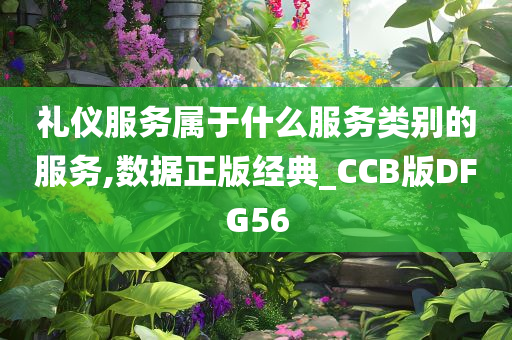 礼仪服务属于什么服务类别的服务,数据正版经典_CCB版DFG56