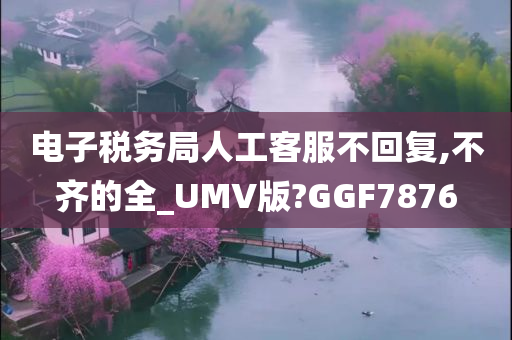 电子税务局人工客服不回复,不齐的全_UMV版?GGF7876