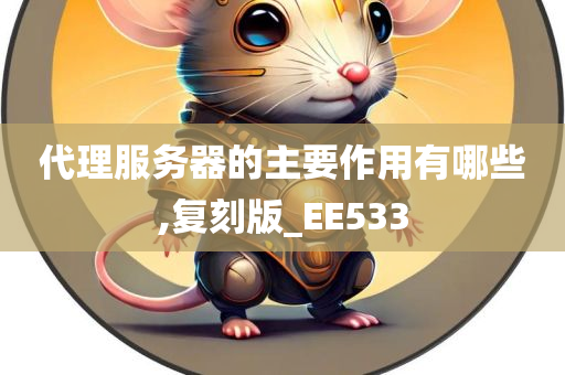 代理服务器的主要作用有哪些,复刻版_EE533