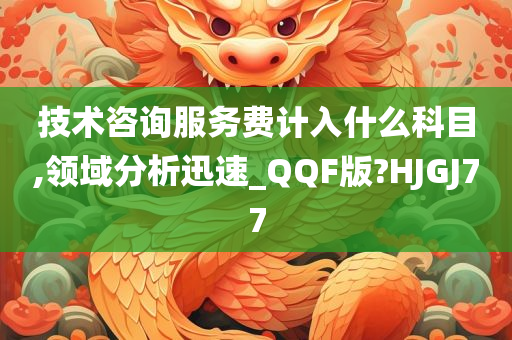 技术咨询服务费计入什么科目,领域分析迅速_QQF版?HJGJ77