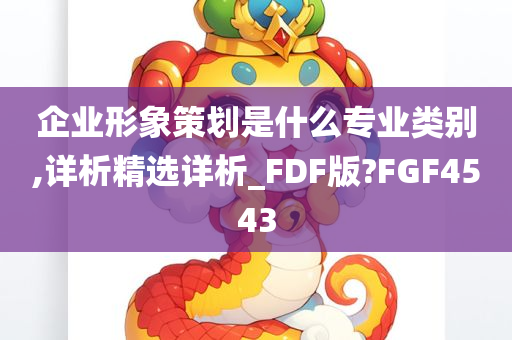 企业形象策划是什么专业类别,详析精选详析_FDF版?FGF4543