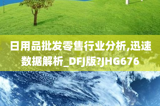 日用品批发零售行业分析,迅速数据解析_DFJ版?JHG676