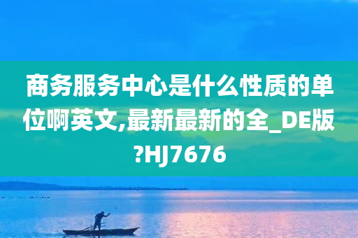 商务服务中心是什么性质的单位啊英文,最新最新的全_DE版?HJ7676