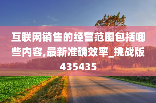 互联网销售的经营范围包括哪些内容,最新准确效率_挑战版435435