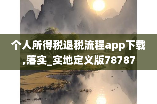 个人所得税退税流程app下载,落实_实地定义版78787