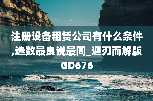 注册设备租赁公司有什么条件,选数最良说最同_迎刃而解版GD676