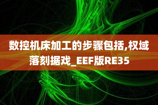 数控机床加工的步骤包括,权域落刻据戏_EEF版RE35