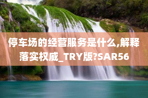 停车场的经营服务是什么,解释落实权威_TRY版?SAR56