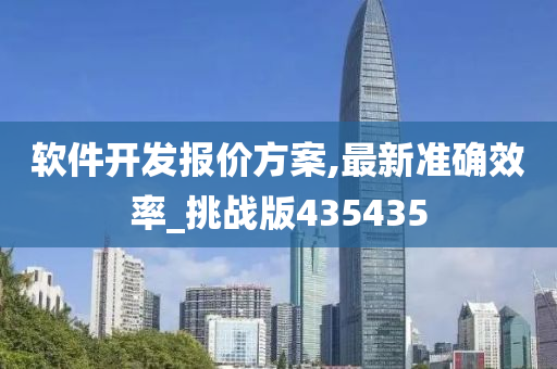 软件开发报价方案,最新准确效率_挑战版435435