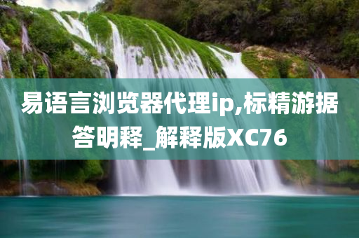 易语言浏览器代理ip,标精游据答明释_解释版XC76