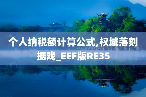 个人纳税额计算公式,权域落刻据戏_EEF版RE35