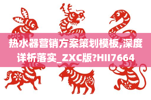 热水器营销方案策划模板,深度详析落实_ZXC版?HII7664