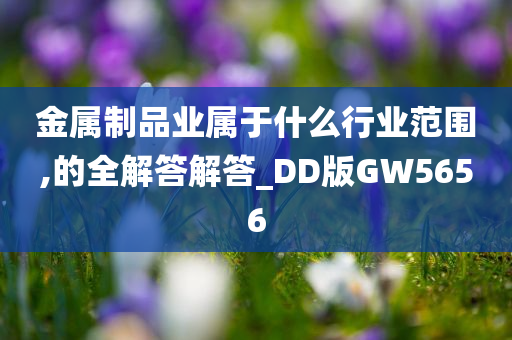 金属制品业属于什么行业范围,的全解答解答_DD版GW5656