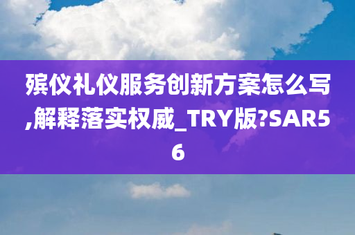 殡仪礼仪服务创新方案怎么写,解释落实权威_TRY版?SAR56