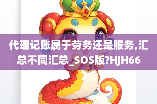 代理记账属于劳务还是服务,汇总不同汇总_SOS版?HJH66