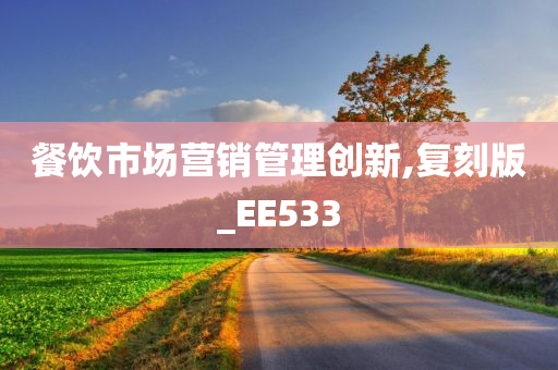 餐饮市场营销管理创新,复刻版_EE533