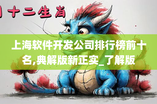 上海软件开发公司排行榜前十名,典解版新正实_了解版