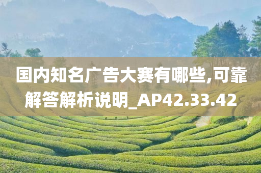 国内知名广告大赛有哪些,可靠解答解析说明_AP42.33.42