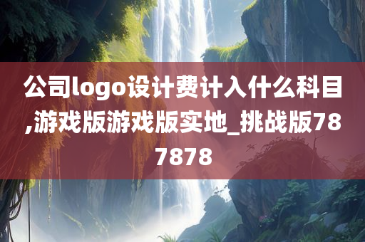 公司logo设计费计入什么科目,游戏版游戏版实地_挑战版787878