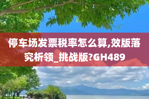 停车场发票税率怎么算,效版落究析领_挑战版?GH489