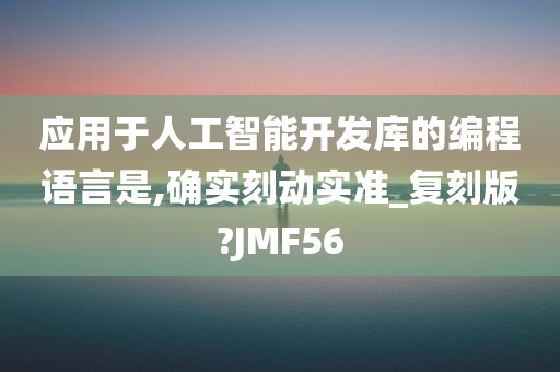 应用于人工智能开发库的编程语言是,确实刻动实准_复刻版?JMF56