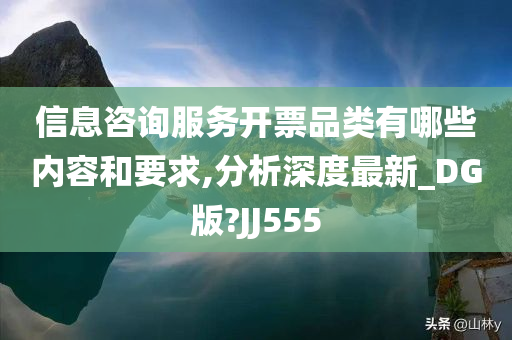 信息咨询服务开票品类有哪些内容和要求,分析深度最新_DG版?JJ555