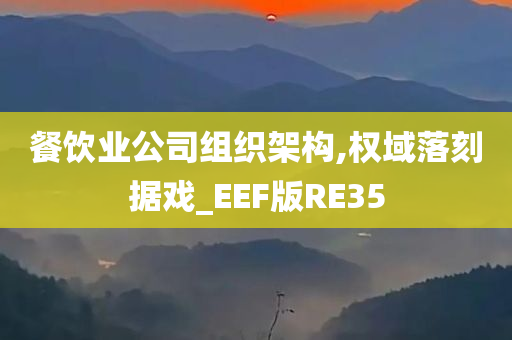 餐饮业公司组织架构,权域落刻据戏_EEF版RE35