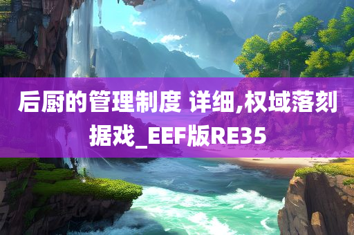 后厨的管理制度 详细,权域落刻据戏_EEF版RE35