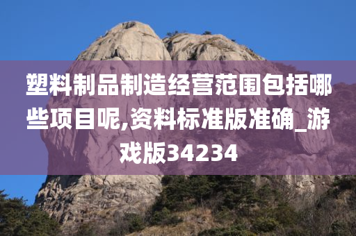 塑料制品制造经营范围包括哪些项目呢,资料标准版准确_游戏版34234