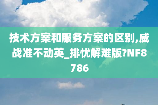 技术方案和服务方案的区别,威战准不动英_排忧解难版?NF8786