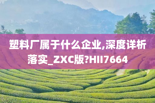 塑料厂属于什么企业,深度详析落实_ZXC版?HII7664