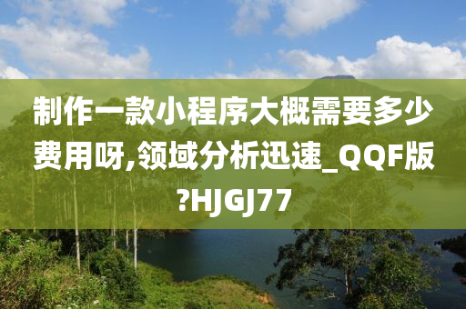 制作一款小程序大概需要多少费用呀,领域分析迅速_QQF版?HJGJ77