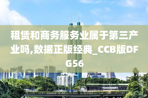 租赁和商务服务业属于第三产业吗,数据正版经典_CCB版DFG56