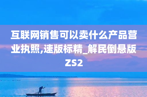 互联网销售可以卖什么产品营业执照,速版标精_解民倒悬版ZS2