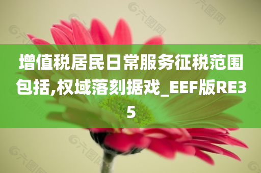 增值税居民日常服务征税范围包括,权域落刻据戏_EEF版RE35