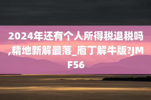 2024年还有个人所得税退税吗,精地新解最落_庖丁解牛版?JMF56