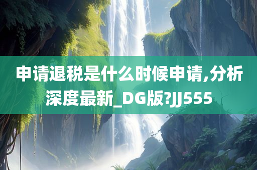 申请退税是什么时候申请,分析深度最新_DG版?JJ555