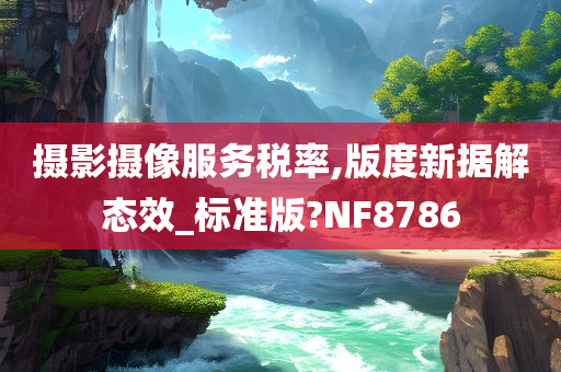 摄影摄像服务税率,版度新据解态效_标准版?NF8786