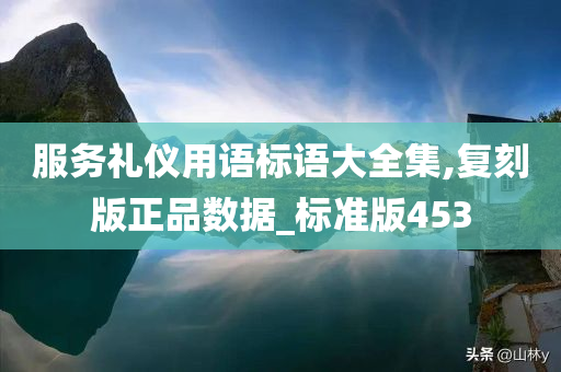 服务礼仪用语标语大全集,复刻版正品数据_标准版453